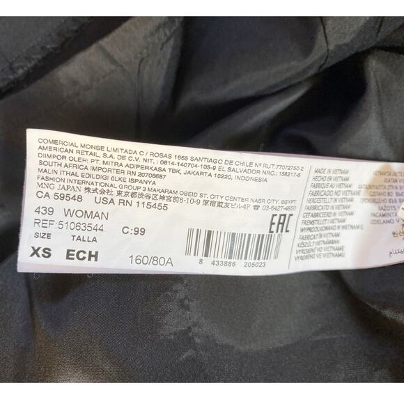 Mango Basics Sweetheart Little Black Cocktail Dress- XS - Picture 10 of 14